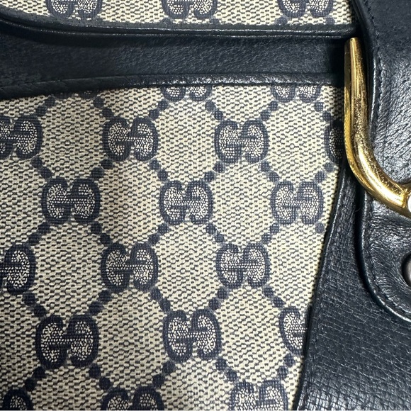 FINAL PRICE Late 70’s/early 80’s Gucci GG Monogram CanvasLeather Convertible Bag - Picture 11 of 15